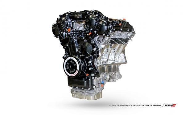 AMS Performance Nissan R35 GTR Alpha VR38 4,3 Liter Billet Dry Sleeved Crate Engine