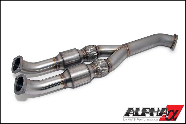 AMS Performance Nissan R35 GTR VR38 Alpha 90mm Catted Midpipe